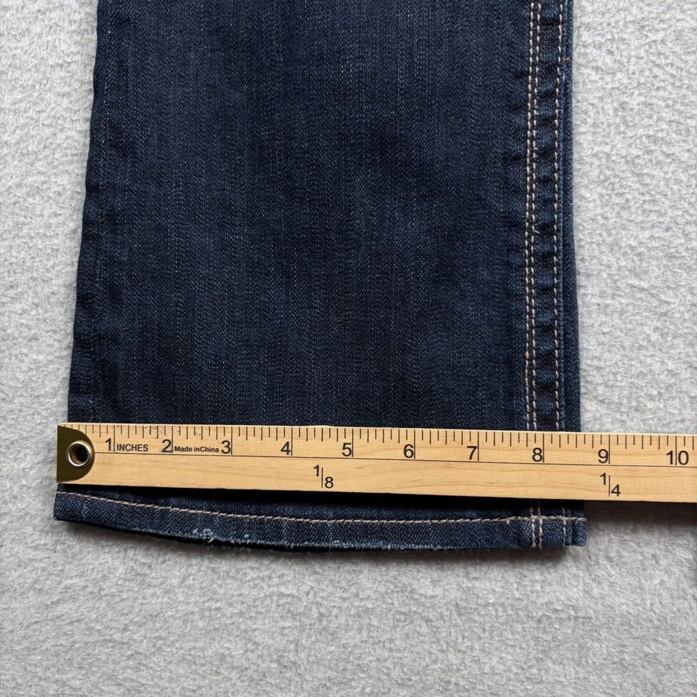 Rock Revival Jeans Womens 30 Blue Low Rise Gwen Boot Dark Wash Stretchy Western - Picture 9 of 11
